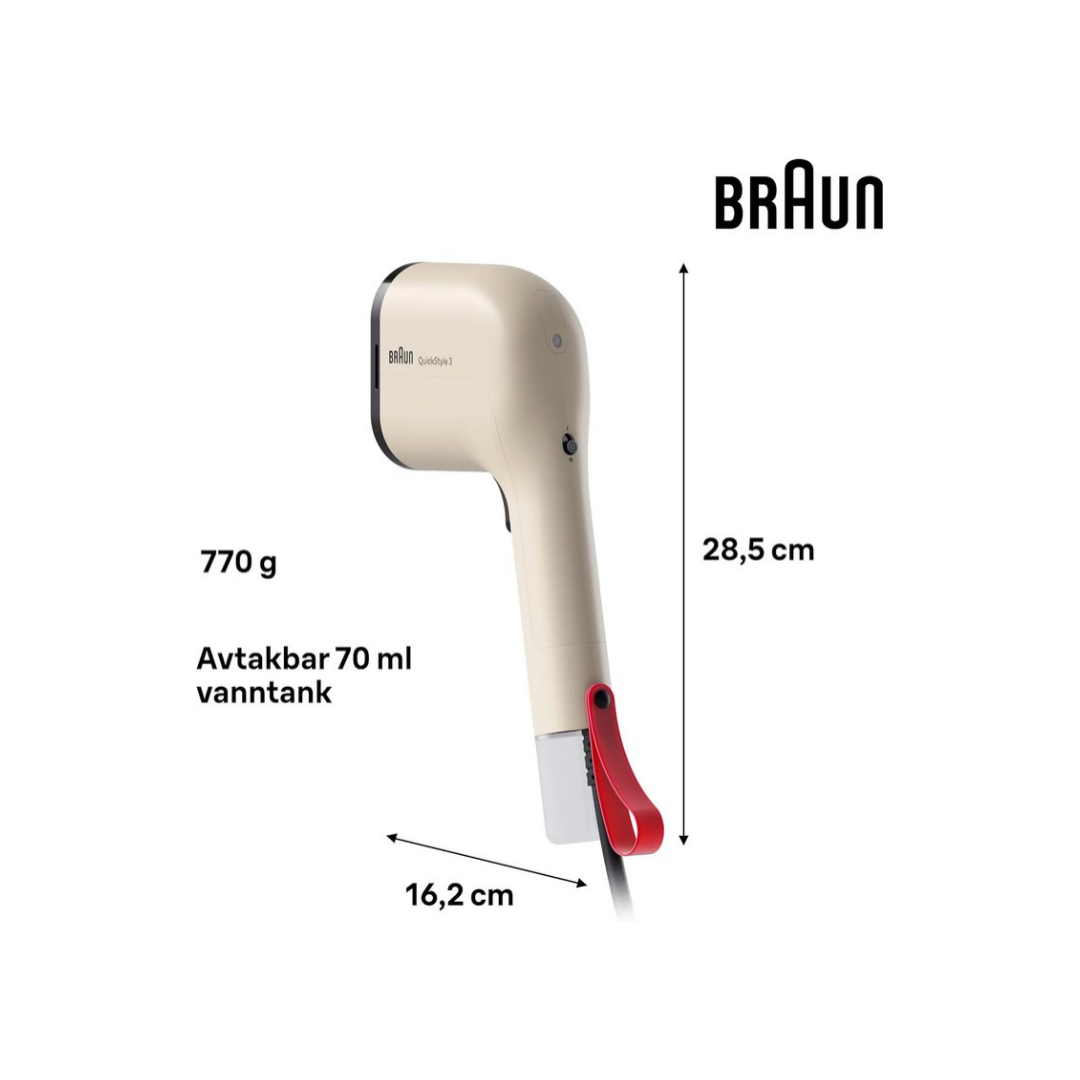 Stiratore Verticale Braun QuickStyle3 1100W Mod. GS3012BG