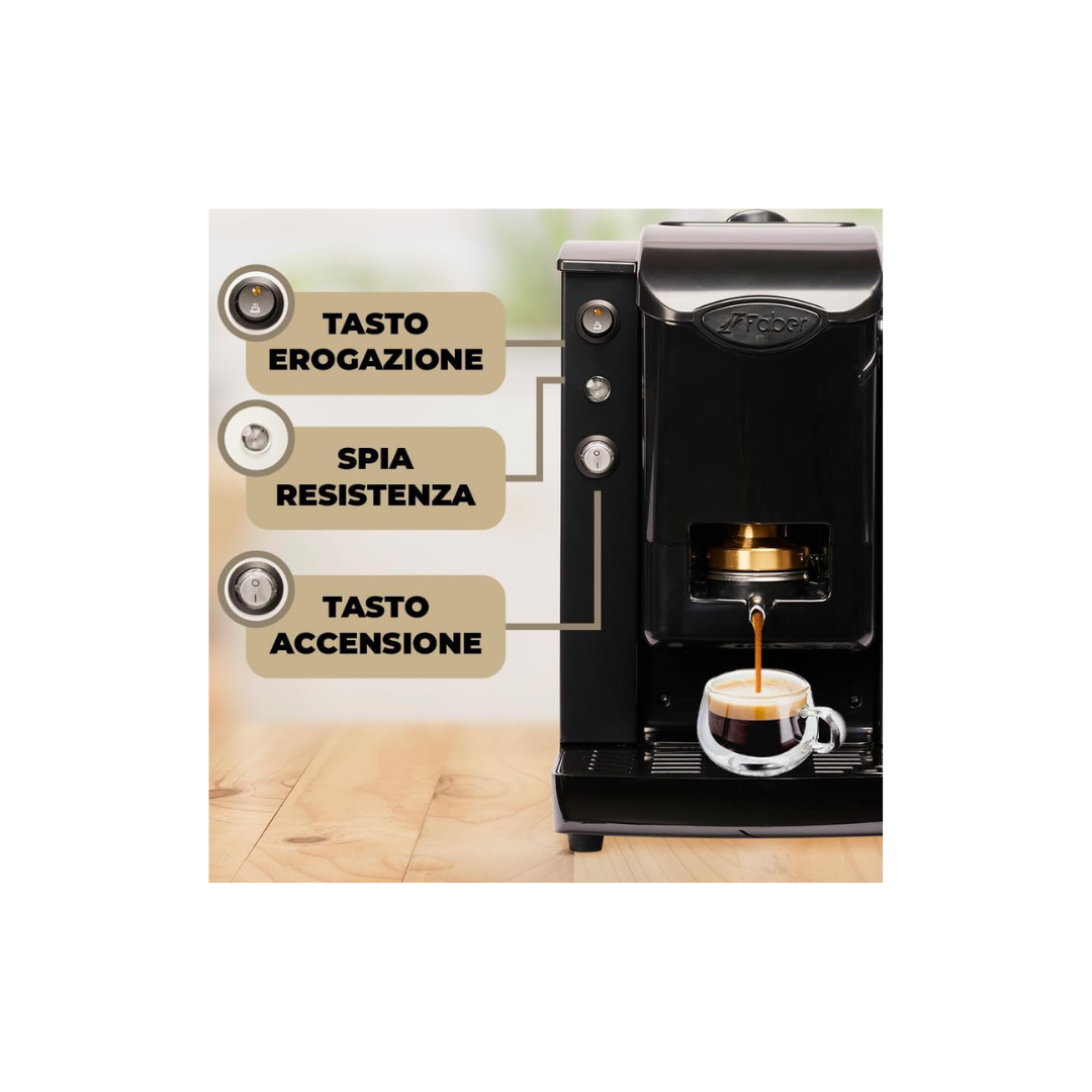 Faber Macchina Caffè Slot Plast Basic Nero