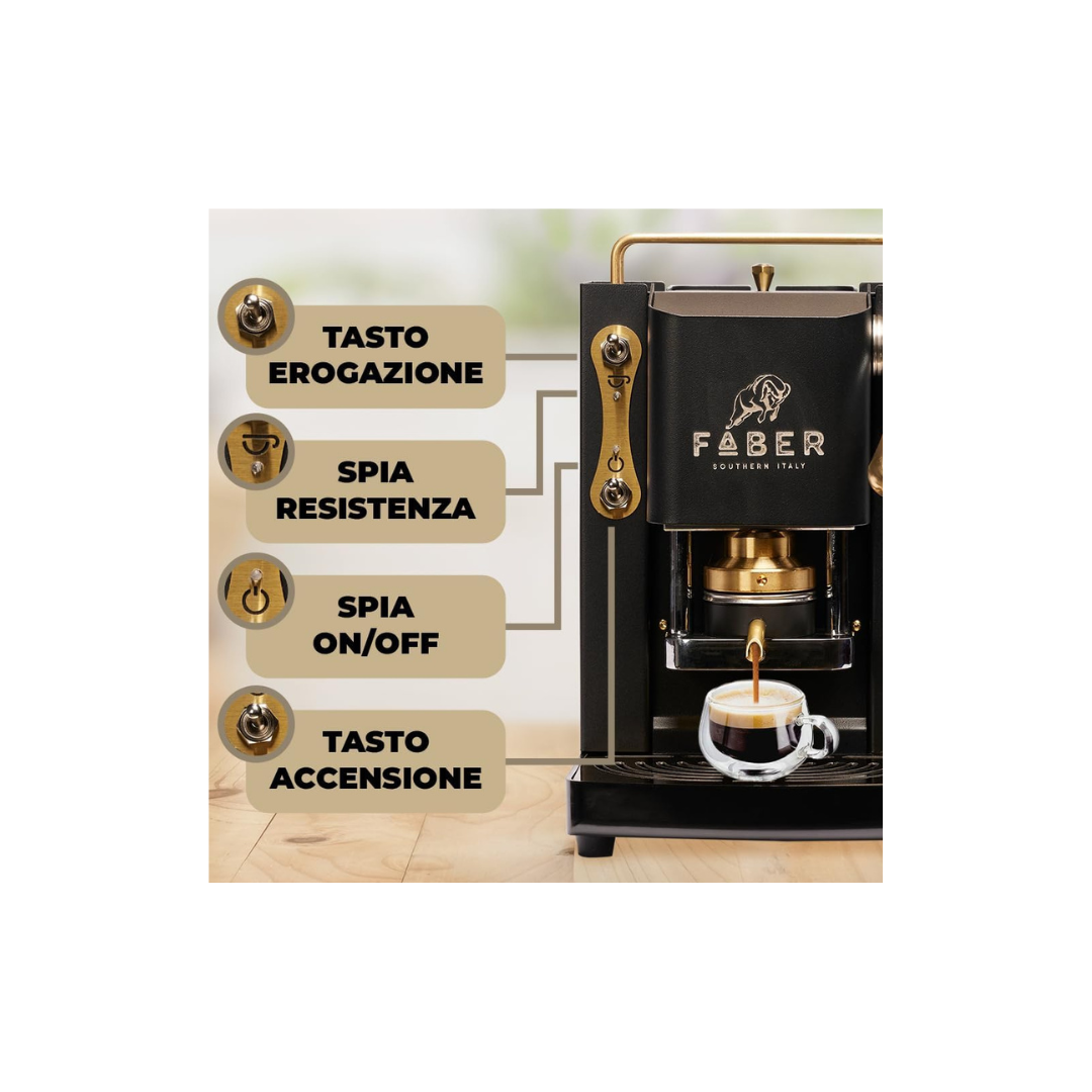 Faber Macchina Caffè Pro Deluxe Mat Black