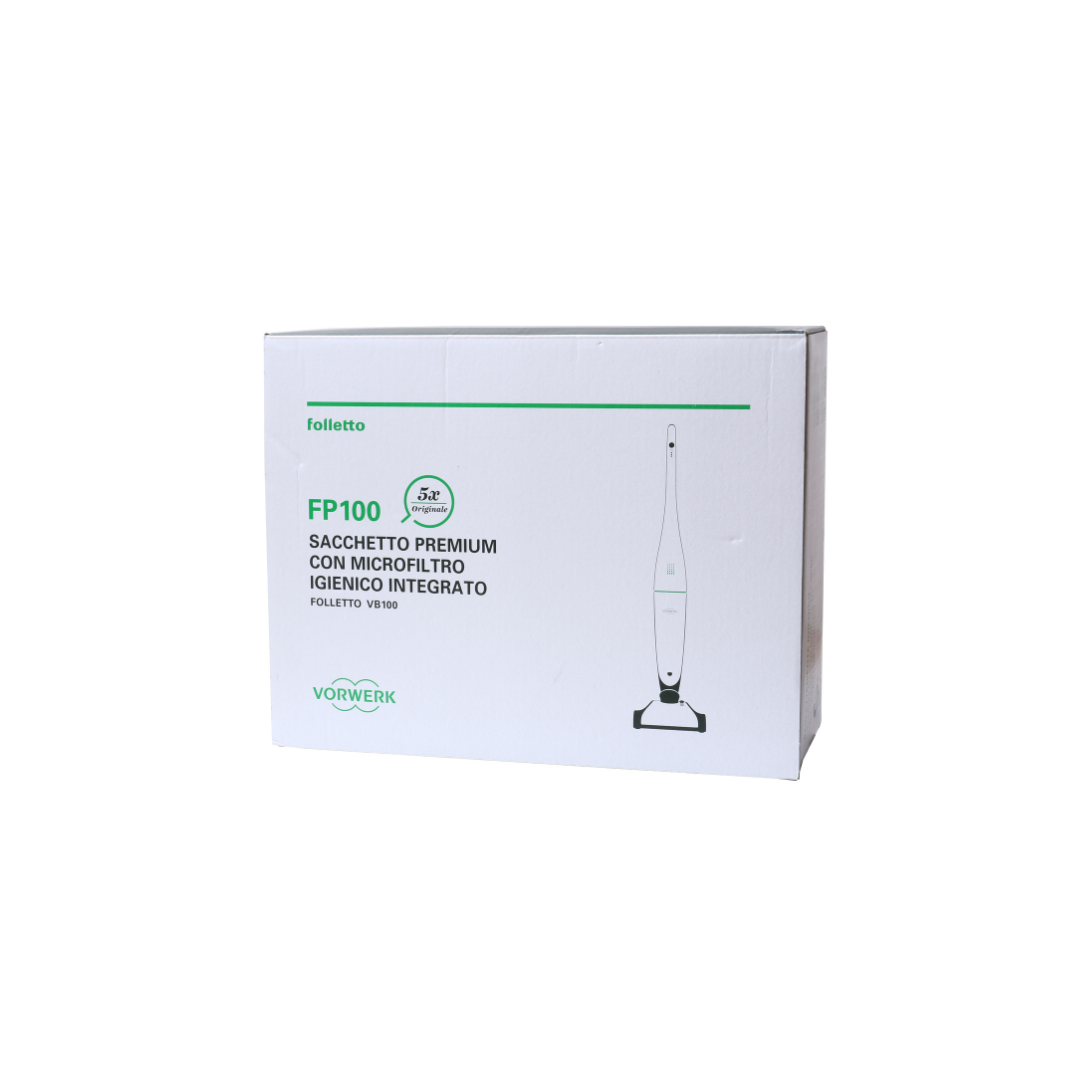 Sacchetti Premium Originali Vorwerk FP100 per Folletto Senza Filo VB100
