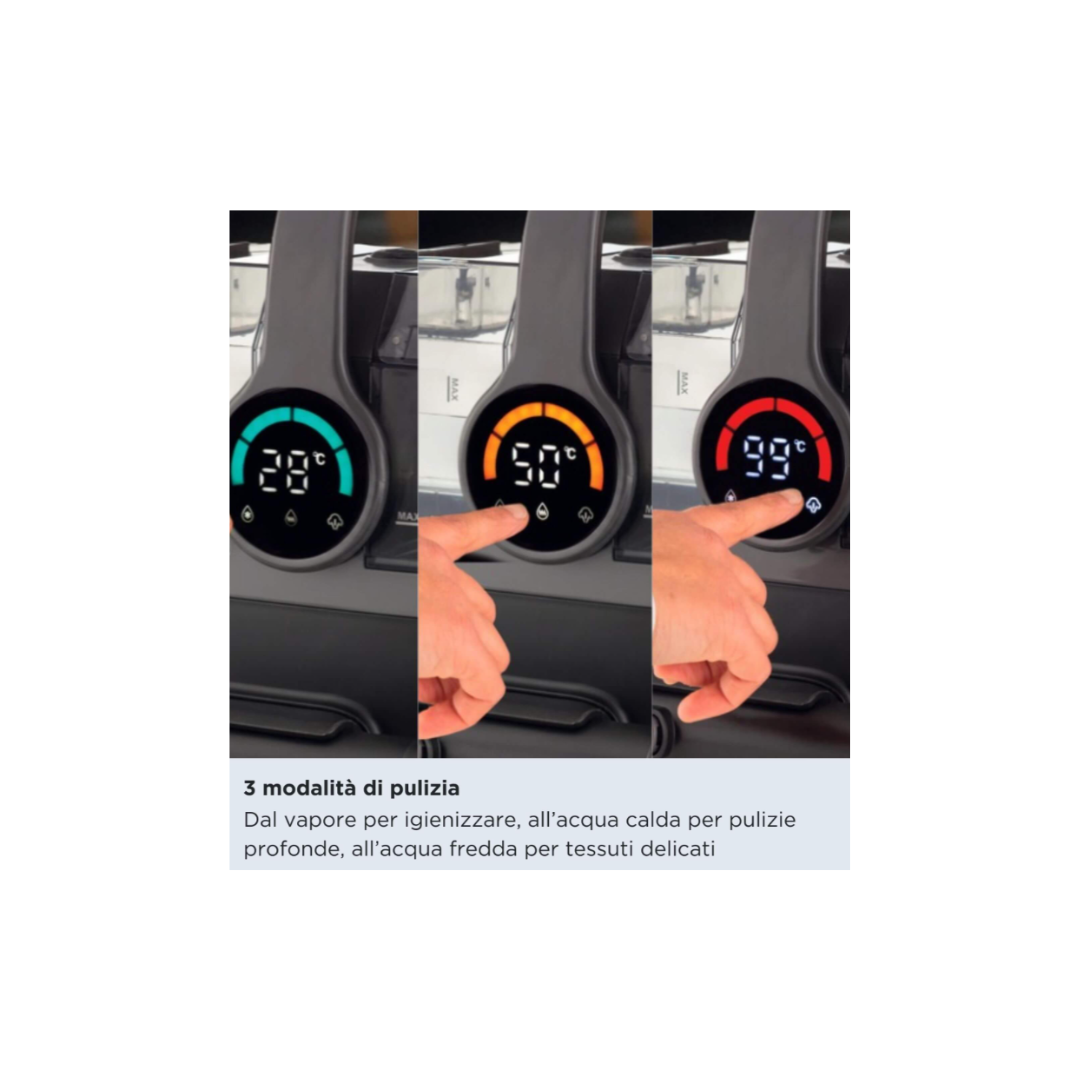 Ariete Pulitore A Vapore Per Tappeti e Tappezzeria Spot Cleaner Steam Pro 5 in 1 Mod.2484