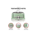 Ariete Tostapane  Vintage 4 Fette Mod. 0156/04 Verde