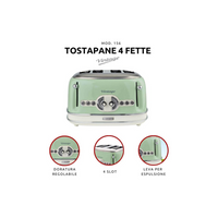 Ariete Tostapane  Vintage 4 Fette Mod. 0156/04 Verde