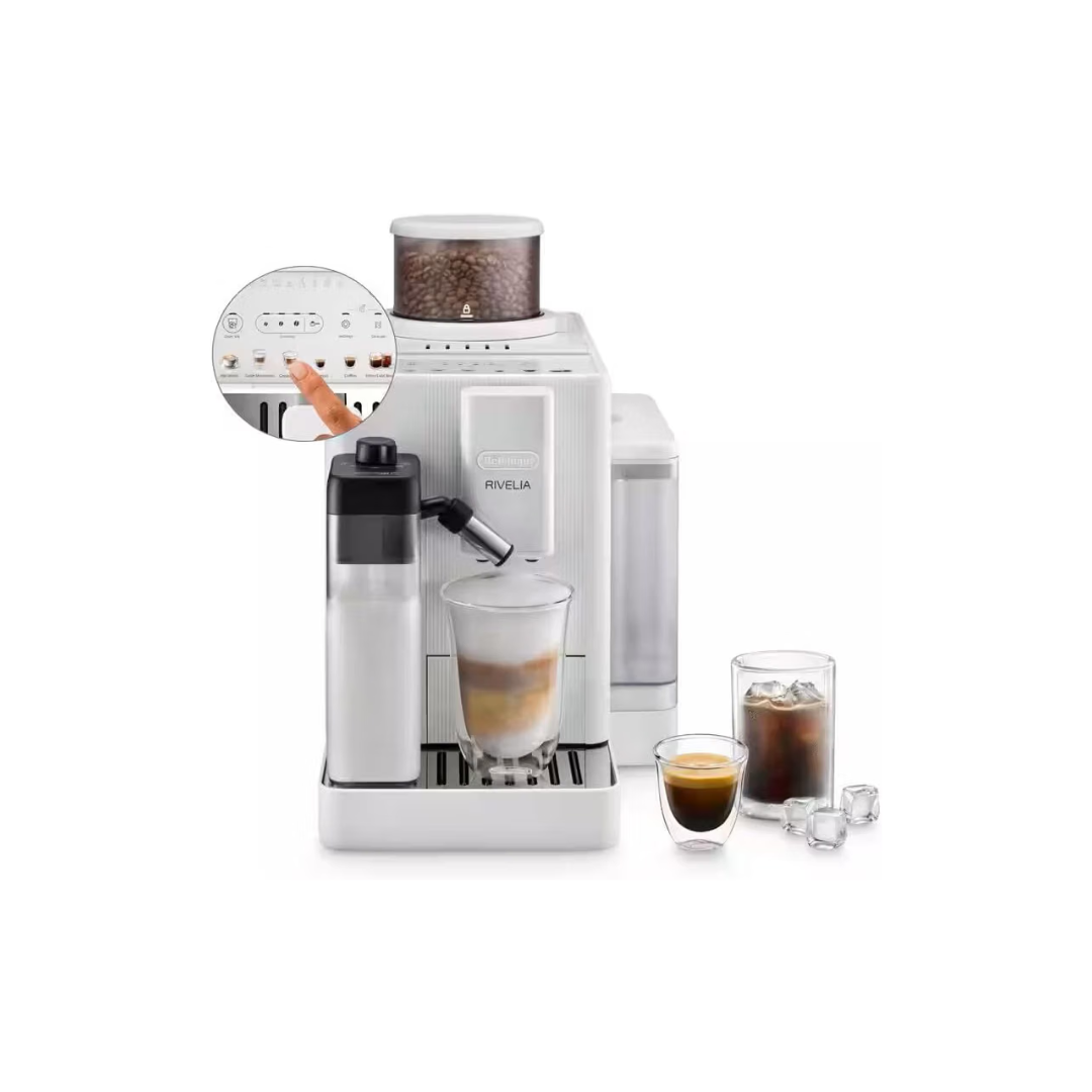 De Longhi Macchina Caffè Automatica Rivelia Start Mod.EXAM420.55.WXL Artic White