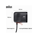 Stiratore Verticale Braun QuickStyle Mini 1200W Mod. GS1071BK Nero