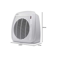 De Longhi Termoventilatore Verticale Young , 2000W Mod. HVY1020 Bianco