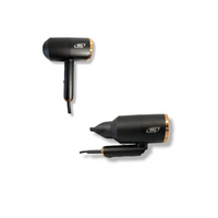 Mc Phon Professionale HD-1800 AC, 1800W Manico Pieghevole Con Diffusore e 2 Beccucci - NERO