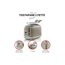 Ariete Tostapane Vintage Doppia Fetta Con Pinze - Beige Mod. 0155/03