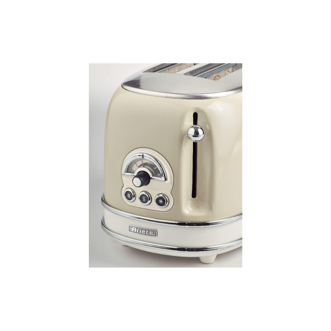 Ariete Tostapane Vintage Doppia Fetta Con Pinze - Beige Mod. 0155/03