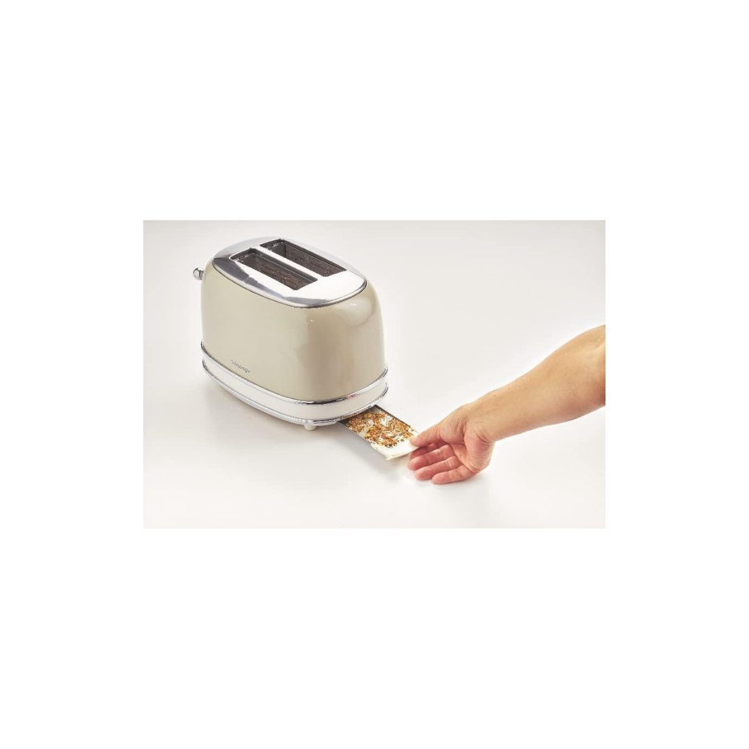 Ariete Tostapane Vintage Doppia Fetta Con Pinze - Beige Mod. 0155/03