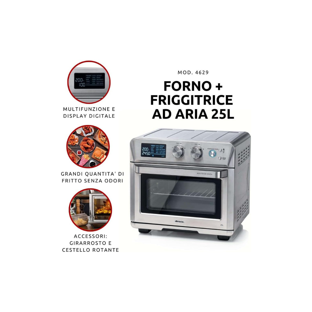 Ariete Friggitrice Ad Aria E Forno 25Lt Mod. 4629/11
