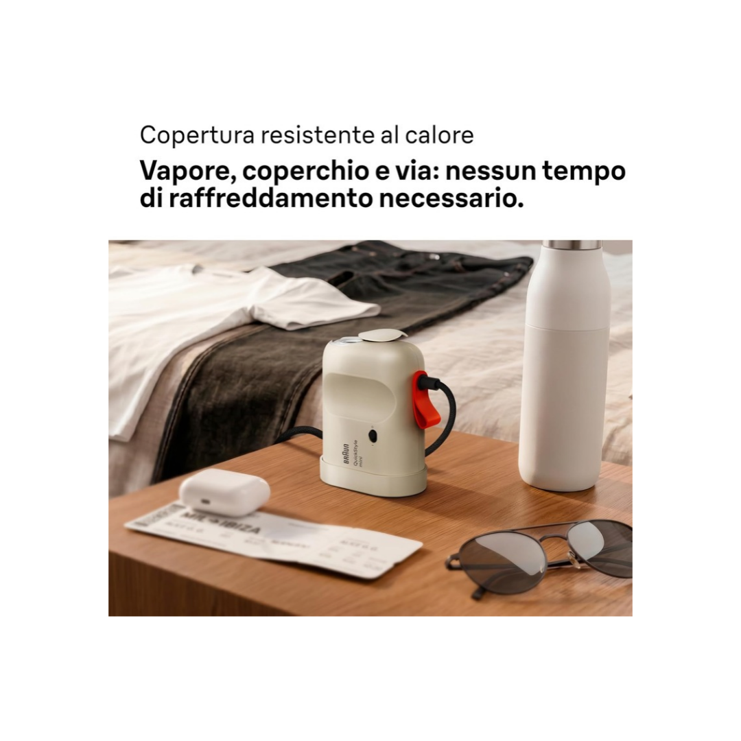 Stiratore Verticale Braun QuickStyle Mini 1200W Mod. GS1011BG Beige