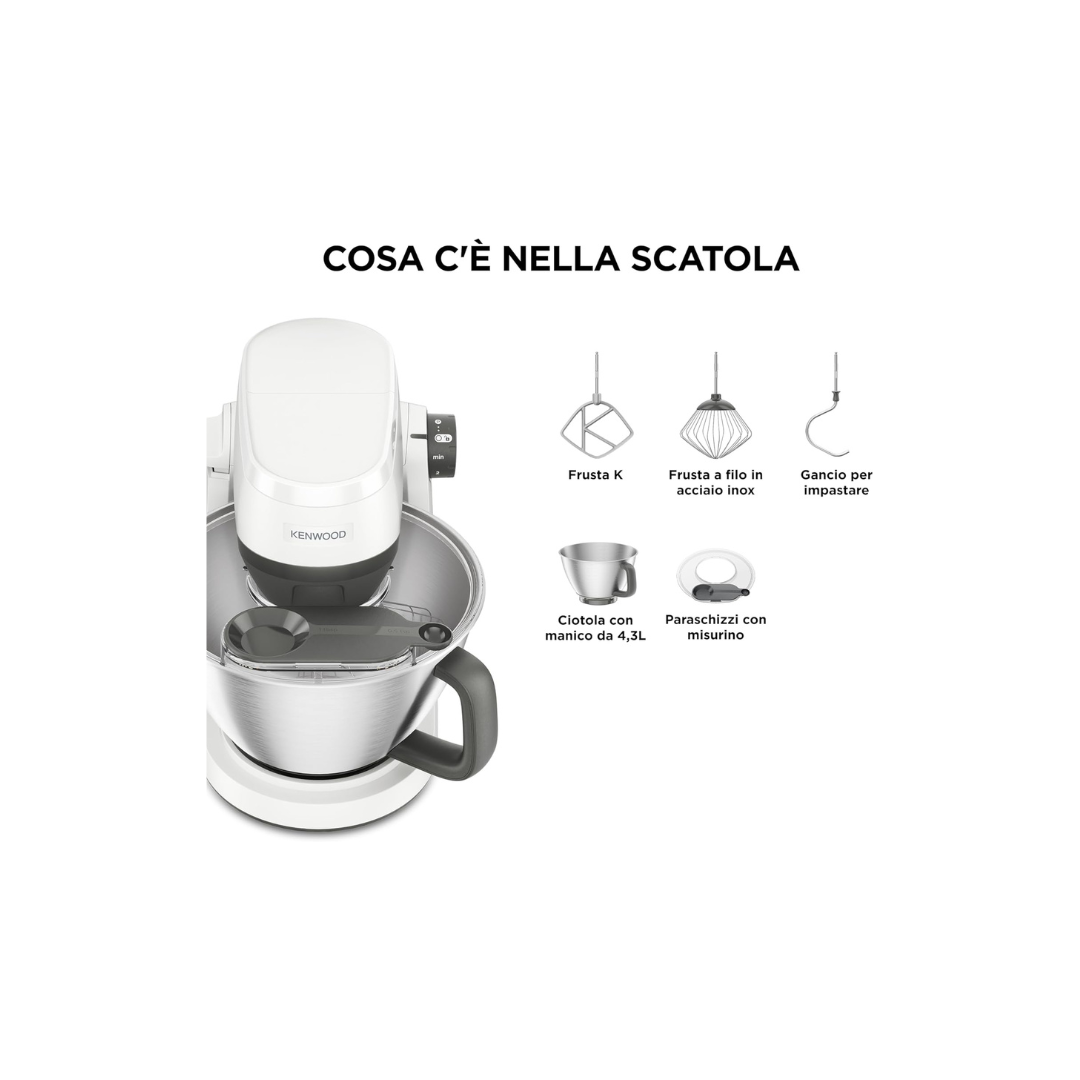Kenwood Impastatrice planetaria Multi Tasker 4,3L Mod.KHC30.000WH