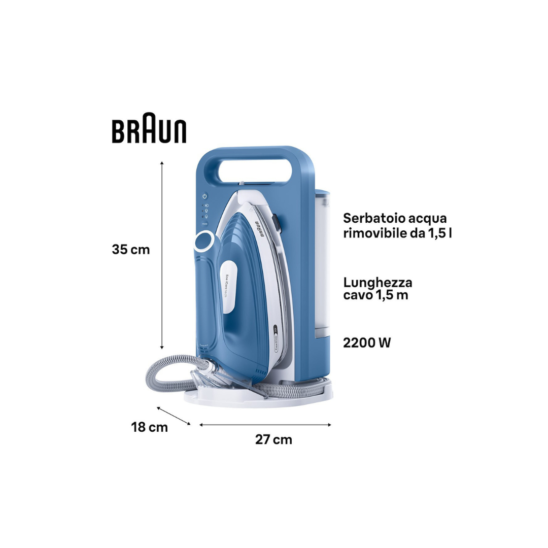 Braun Sistema Stirante A Vapore Compatto UpStyle2 2200W Mod. IS2745BL