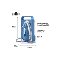 Braun Sistema Stirante A Vapore Compatto UpStyle2 2200W Mod. IS2745BL