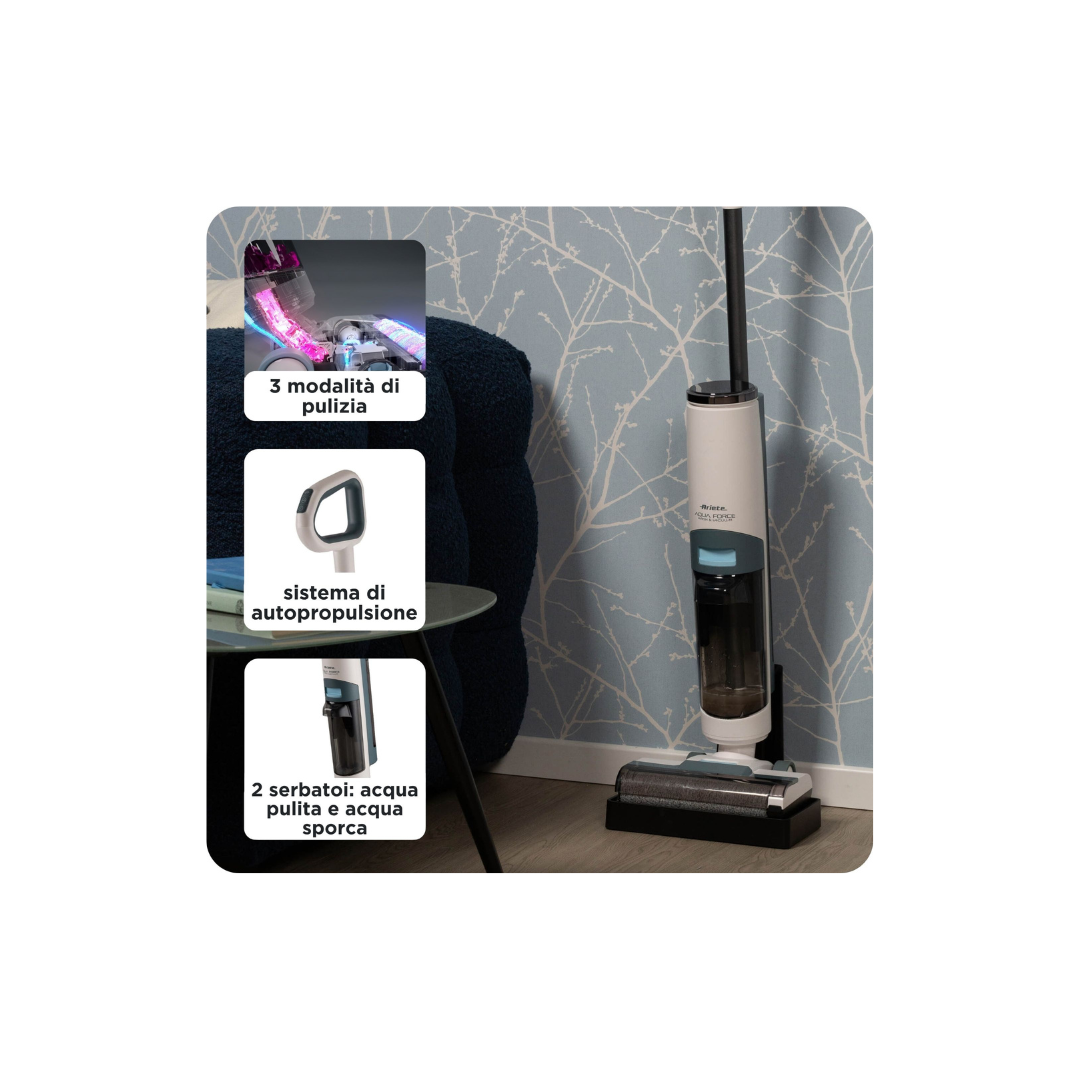 Ariete Lavapavimenti Aspirapolvere Cordless Mod.2483/00