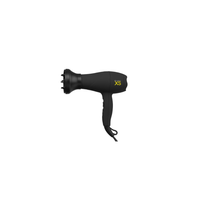 Gamma+ Asciugacapelli Da Viaggio 1200W Mod. Elmot XS Nero Con Diffusore
